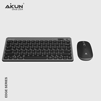 Aikun BT8331X, Combo Inalámbrico Delgado de 5.0 y 2.4 GHz, Ultrafino, Compatible con Windows, Listo para Oficina, Conecta 4 Dispositivos, Fácil Cambio
