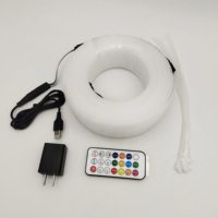 RSPOF IP65 Éclairage LED RGB à Fibre Optique Étanche pour Arbres Extérieurs avec Contrôle par Application/Télécommande, CRI Élevé 90, Dimmable