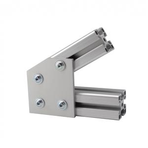 Изготовленный на заказ, 15 серии 3 ''X 3,5'', алюминиевая плоская пластина с 4 отверстиями под углом 30 градусов для алюминиевого профиля #6468 - Product Image 3