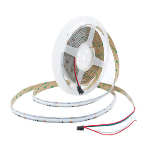 Bande lumineuse LED COB adressable RGBIC intelligente, couleurs changeantes, 12V 24V, matériau FPC, télécommande Wi-Fi, usage résidentiel - Product Image 2