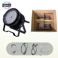 Projecteur LED Par étanche 54x3W RGBW 4-en-1 IP65 sans ventilateur silencieux DMX512 pour éclairage de scène extérieur, discothèque et spectacle