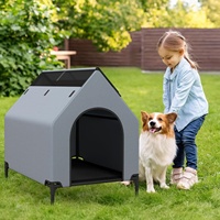 Lits pour chiens pliables portables modernes de luxe pour animaux de compagnie pour une utilisation intérieure et extérieure tente en métal solide pour animaux de compagnie
