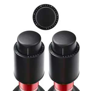 <span class=keywords><strong>Bouchon</strong></span> de bouteille de <span class=keywords><strong>vin</strong></span> réutilisable en plastique ABS avec fermeture sous vide, couleur noire, fonction de recyclage, conserveur de <span class=keywords><strong>vin</strong></span> pratique, marque LATROU - Product Image 2