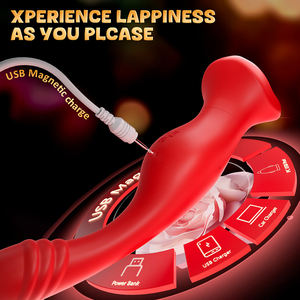 Jouets sexuels adultes 2-en-1 Stimulateur de téton et de clitoris pour point G Vibromasseur avec fonctions de morsure et de poussée buccale - Product Image 5