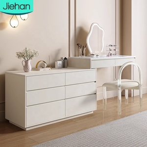 Coiffeuse de style nordique de <span class=keywords><strong>haute</strong></span> qualité, table à maquillage moderne, ensembles de maquillage multifonctionnels, coiffeuse avec miroir et lumières - Product Image 1