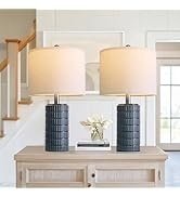 <span class=keywords><strong>Lampe</strong></span> de table en céramique moderne <span class=keywords><strong>SIMIG</strong></span>, blanc beige, lampes de chevet pour chambre à coucher, salon, lampes de table style farmhouse - Product Image 6