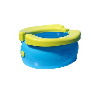 Asiento de Inodoro para Bebés <span class=keywords><strong>Banana</strong></span> Baby, Silla de Entrenamiento Plegable y Portátil para Niños Pequeños, Material ABS Azul Verde - Product Image 1