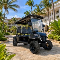 Carrito de Golf Eléctrico Todoterreno de 4 Personas, 72V 120AH, Disponible para OEM, Ideal para Resorts y Caza