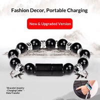 Kabel Data Gelang 15W/Konektor Micro USB/Tipe C Bahan Akrilik Pengisian Cepat Kabel Pengisi Daya Ponsel-Portabel