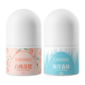 Déodorant Roll-On Saxianu à la fleur de pêcher blanche 50 ml, parfum frais longue durée, anti-transpirant unisexe - Product Image 4
