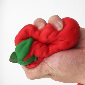 Large Size Strawberry Squeezing Toy Soft Slow Rebound Realistic Fruit Stress Relief Toy for Kids Adults - Product Image 6