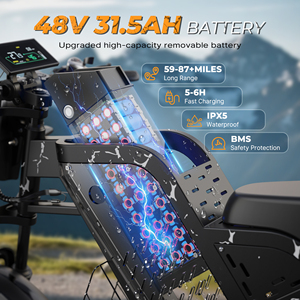 Varun140km Long-range 20" Fat Tire E-bike 48v31.5ah Middle Lcd Eu Warehouse Outdoor Commute X-plorer Bike - Product Image 3