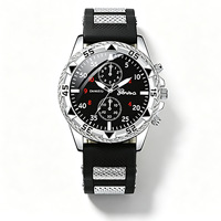 Montre à quartz pour homme, grand cadran, bracelet en silicone, boîtier en alliage, affichage à aiguilles, épaisseur 10 mm, écologique, sport, mode, extérieur, tendance