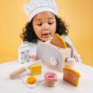 Juguete <span class=keywords><strong>de</strong></span> Madera para Niños, Juego <span class=keywords><strong>de</strong></span> Cocina con Tostadora <span class=keywords><strong>de</strong></span> Juguete, Interacción Padres-Hijos, Máquina para Hacer <span class=keywords><strong>Pan</strong></span> - Product Image 4