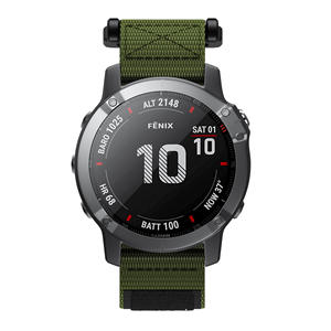 Bracelet de montre en nylon respirant de 26 mm pour Garmin <span class=keywords><strong>Fenix</strong></span> <span class=keywords><strong>7</strong></span>/7Pro/<span class=keywords><strong>6</strong></span>/<span class=keywords><strong>6</strong></span> Pro/5/5 Plus/Epix/Instinct, bracelet de remplacement - Product Image 3