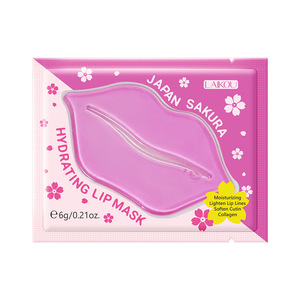 Mascarilla Labial LAIKOU Japan Sakura, Mascarilla Hidratante Antiarrugas, <span class=keywords><strong>Gel</strong></span> Voluminizador para el Cuidado de los Labios, Colágeno Vegano, Mascarilla Labial de Cristal Rosa - Product Image 1