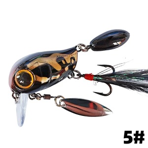 Leurre à plumes flottant 38mm 5.5g pour pêche au bar Tappy Isca Brochet imprimé pour pêche en bateau océanique - Product Image 4