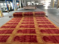 Rouleau de tapis jacquard Axminster 80% laine + 20% nylon, ignifuge et nouveau design - Vente chaude pour la prière en mosquée