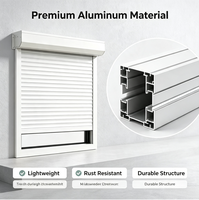 Volet roulant isolant en aluminium rempli de mousse PU, économie d'énergie, volet thermique pour maison, bureau, hôtel, devanture de magasin