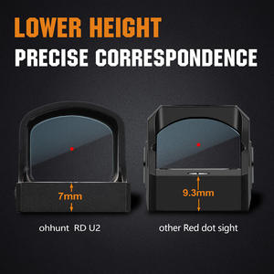 Mira de Punto Rojo Ohhunt Shake Awake Mini con Múltiples Retículas, Mira Táctica Reflex de 3M y 36M para Óptica R&R Cut - Product Image 6