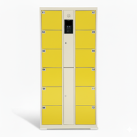 Casier électronique en métal assemblé intelligent, code-barres, code PIN, accès par empreinte digitale, durable, résistant à la rouille, pour l'école, la salle de sport, la blanchisserie, la plage
