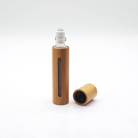 Bouteilles en verre personnalisées de 10ml 60ml 120ml avec couvercle en bois de bambou pour sérum contenants de baume cosmétique