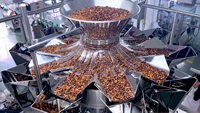 Machine de remplissage automatique multi-têtes 4/10/14 pour noix, grains de café, maïs soufflé, riz, bouchons de bouteilles, bocaux et boîtes