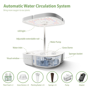 JIADI Système de jardin hydroponique intérieur intelligent <span class=keywords><strong>Kit</strong></span> de culture hydroponique LED moderne pour usage domestique au sol - Product Image 2