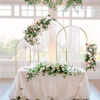 DKB usine personnalisé arc de mariage toile de fond support arc en métal Support de fond personnalisé mariage fleur arc couverture fond