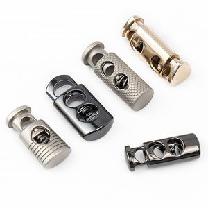 OEM Hochwertige Gold Kordel zug Stopper <span class=keywords><strong>Stop</strong></span> Cord Snap Metall Seils chloss Custom Toggle Lock Kabels chlösser Clip für 5mm - Product Image 6