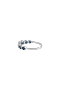Anillo de Zafiro Azul en Plata de Ley 92.5 KLSR-11737 - Product Image 3