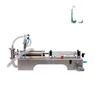 Semi-Automatic 10-100ml Single Head Piston Liquid Juice Liquid Water Oil Milk Beverage Filling Machine - Product Image 1