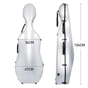 NAOMI Étui rigide <span class=keywords><strong>en</strong></span> <span class=keywords><strong>carbone</strong></span> 4/4 pour <span class=keywords><strong>violoncelle</strong></span> acoustique fait à la main <span class=keywords><strong>Violoncelle</strong></span> électrique - Product Image 5