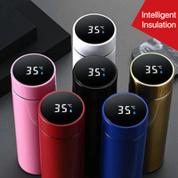Termo Inteligente con Pantalla LED de Temperatura, Vaso Térmico de Vacío en Acero Inoxidable 304, Taza de Viaje para Niños con Visualizador de Temperatura