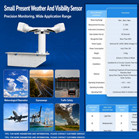 Sistem Persepsi Meteorologi Transportasi CE Cuaca Saat Ini RS485 4-20mA SDI-12 IP65 Detektor Visibilitas AWS