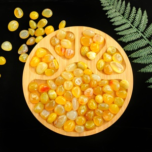 Wholesale High Quality Yellow Agate Tumble Stones for Home Decoration and Feng Shui Decorations Elegant Accessory - Product Image 2