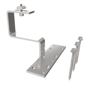 Crochet <span class=keywords><strong>de</strong></span> fixation pour tuiles solaires en acier inoxydable SUS 304 à <span class=keywords><strong>hauteur</strong></span> réglable, garantie 12 ans, résistance au vent 60 m/s, résistance à la <span class=keywords><strong>neige</strong></span> 1,4 KN/m² - Product Image 2