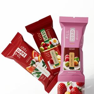 Sacs à soufflet latéral thermosoudés personnalisés avec impression en gravure pour l'emballage de bonbons, de chocolat, de noix et de barres protéinées - Jetables - Product Image 2