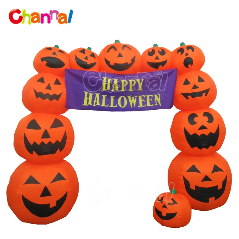 Hot selling yard inflatables arch pumpkin halloween decoration arch inflatable pumpkin arch for sale