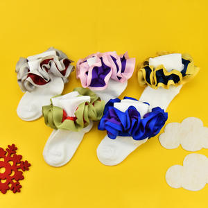 Calzini tubolari per bambini in cotone dal Design accattivante calzini in pizzo con volant per bambine - Product Image 3