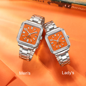 OEM 9019 <span class=keywords><strong>automatico</strong></span> meccanico di lusso <span class=keywords><strong>orologio</strong></span> <span class=keywords><strong>da</strong></span> polso per gli uomini delle donne 316L in acciaio inox puntatore quadrato resistente all'acqua Charm tipo - Product Image 4
