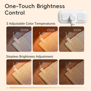 Nouvelle Lampe de Lecture LED Rechargeable 2026 avec 3 Modes de Couleur, Clip de Fixation, Protection Oculaire <span class=keywords><strong>pour</strong></span> Enfants et Adultes, Idéale <span class=keywords><strong>pour</strong></span> <span class=keywords><strong>la</strong></span> Maison et le Salon - Product Image 5