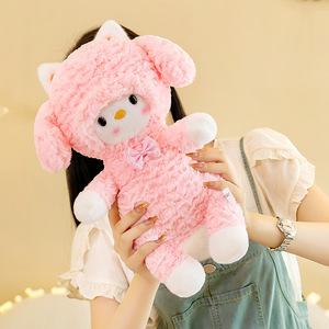 Carino piccolo straniero orso peluche bambola Super morbida con ripieno di cotone PP per regalo di compleanno all'ingrosso - Product Image 2