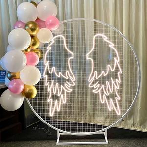 IPixel Dropshipping <span class=keywords><strong>LED</strong></span> Angel Wing personalizzato insegna al Neon RGB gioco variabile luce al Neon in acrilico segno per la festa Night Club parete decorazione - Product Image 5