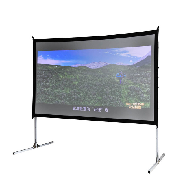 Fast-fold Projector Screen 120'' Portable Projection Screen for Outdoor Cinema Garden Party
