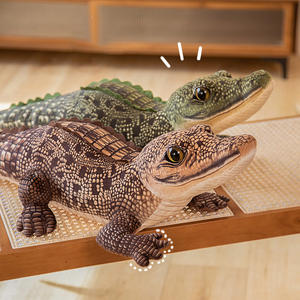Linkbrand gigante 1m di simulazione <span class=keywords><strong>coccodrillo</strong></span> <span class=keywords><strong>peluche</strong></span> <span class=keywords><strong>peluche</strong></span> giocattoli animali realistici regali divertenti per bambini - Product Image 2