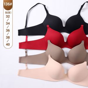 Womens Seamless Wireless Push up <strong>Bra</strong>, <strong>Comfort</strong> Lightly Padded T-Shirt <strong>Bra</strong> with Back Closure, US/<strong>UK</strong> Sizes 32-40 - Product Image 3