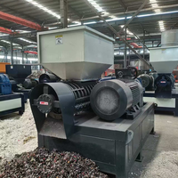 Broyeur de plastique PET à double arbre, faible bruit, petite machine de broyage de déchets pour le recyclage domestique et industriel, États-Unis, Canada