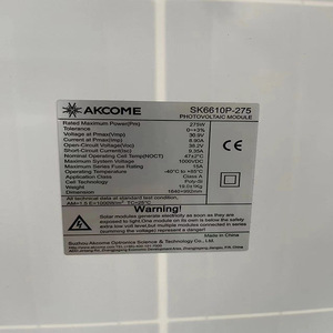 Panneau solaire 275W 156,75 mm x 156,75 mm, module photovoltaïque polycristallin pour la production d'énergie - Product Image 3