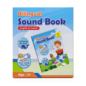 Livre d'apprentissage musical bilingue (français-anglais) OEM, machine d'éveil <span class=keywords><strong>audio</strong></span>, éducatif précoce, en plastique - Product Image 5